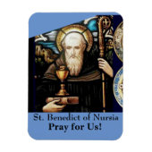 St. Benedictus Nursia Magneet (Verticaal)