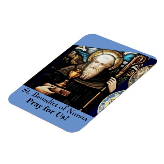 St. Benedictus Nursia Magneet (Linkerzijde)