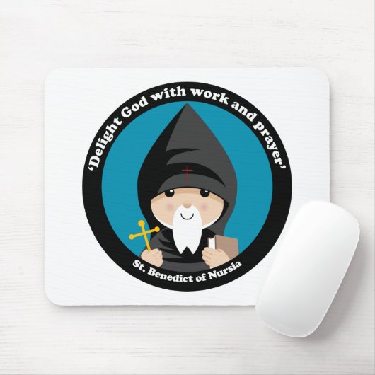 St. Benedictus Nursia Muismat (Met muis)