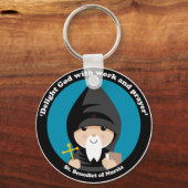 St. Benedictus Nursia Sleutelhanger (Voorkant)