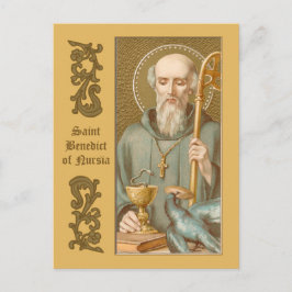 St. Benedictus of Nursia (JM 07) Briefkaart