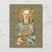 St. Benedictus of Nursia (JM 07) Briefkaart (Voorkant)