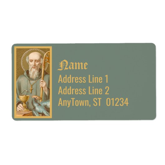 St. Benedictus of Nursia (JM 07) Etiket (Voorkant)
