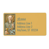 St. Benedictus of Nursia (JM 07) Etiket (Voorkant)