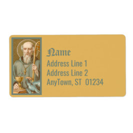 St. Benedictus of Nursia (JM 07) Etiket