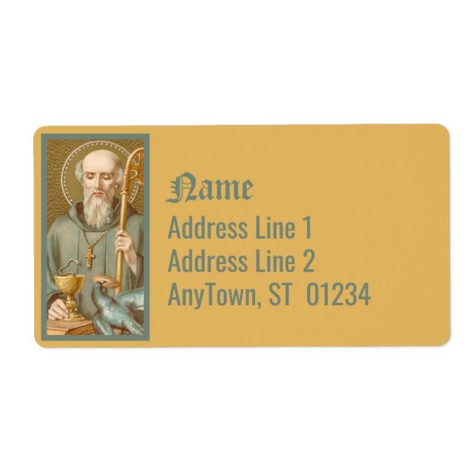 St. Benedictus of Nursia (JM 07) Etiket (Voorkant)