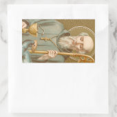 St. Benedictus of Nursia (JM 07) Rechthoekige Sticker (Tas)