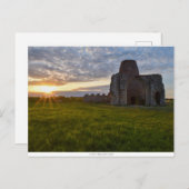 St Benet's Abbey zonsondergang briefkaart (Voorkant / Achterkant)