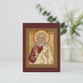 St. Benjamin de patriarch Prayer Card Briefkaart (Staand voorkant)