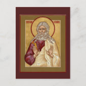 St. Benjamin de patriarch Prayer Card Briefkaart (Voorkant)