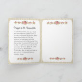 St. Bernadette Katholieke Religieuze Heilige Nun Kaart (Binnen)