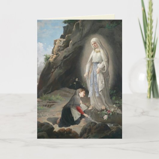 St. Bernadette Katholieke Religieuze Sint Nun Card Kaart (Voorkant)