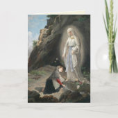 St. Bernadette Katholieke Religieuze Sint Nun Card Kaart (Voorkant)