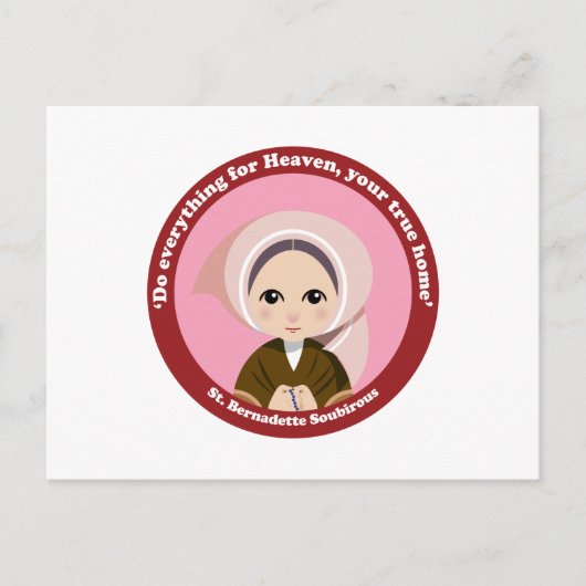 St. Bernadette Soubirous Briefkaart (Voorkant)