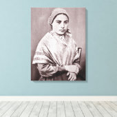 St. Bernadette Soubirous Canvas Afdruk (Insitu (Houten vloer))