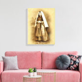 St. Bernadette Soubirous Devotioneel Afbeelding. Canvas Afdruk (Insitu (Woonkamer))
