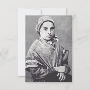 St. Bernadette Soubirous Grotto Stille Heilige Kaa Bedankkaart