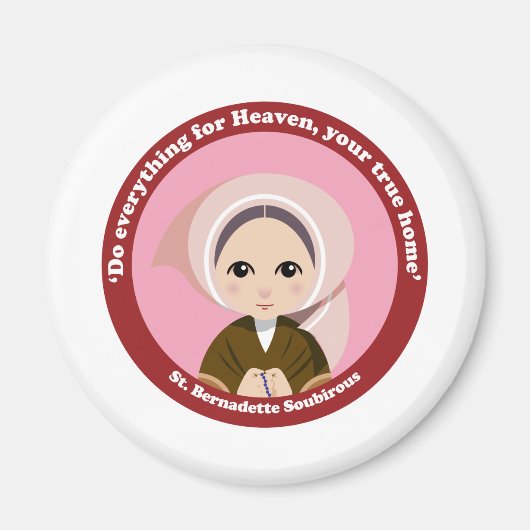 St. Bernadette Soubirous Magneet (Voorkant)