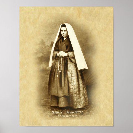St. Bernadette Soubirous Poster (Voorkant)