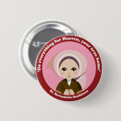 St. Bernadette Soubirous Ronde Button 5,7 Cm (Voorkant /achterkant)
