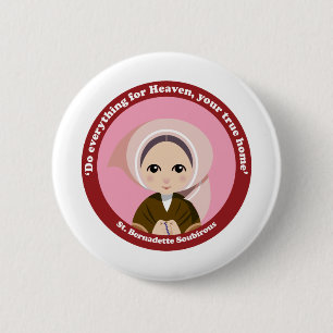 St. Bernadette Soubirous Ronde Button 5,7 Cm