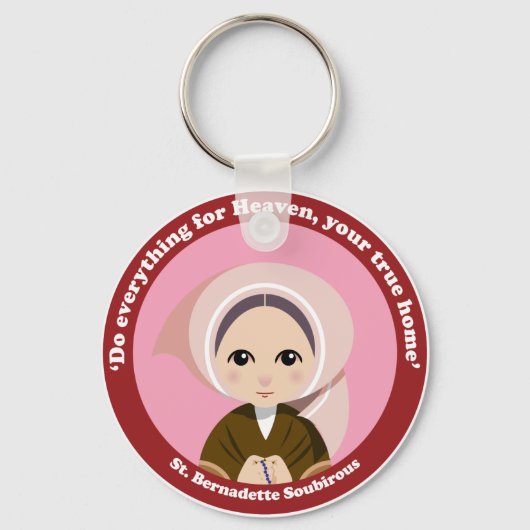 St. Bernadette Soubirous Sleutelhanger (Voorkant)