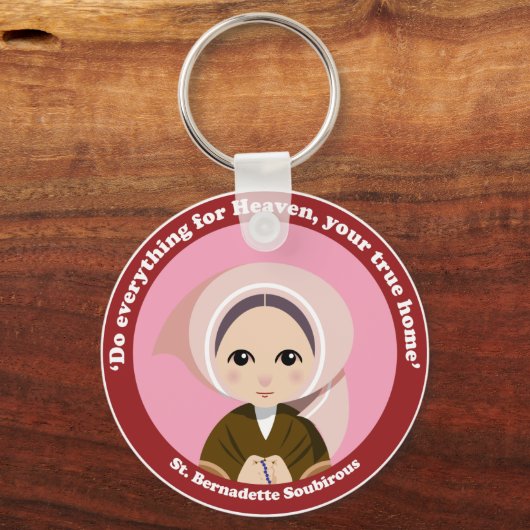 St. Bernadette Soubirous Sleutelhanger (Voorkant)