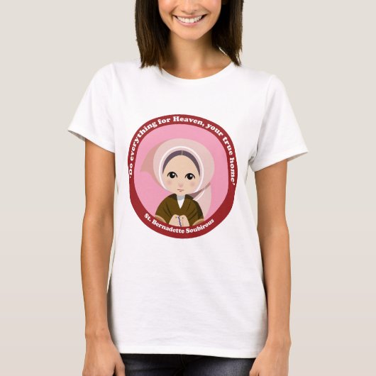 St. Bernadette Soubirous T-shirt (Voorkant)