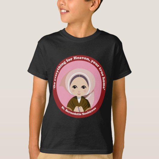 St. Bernadette Soubirous T-shirt (Voorkant)