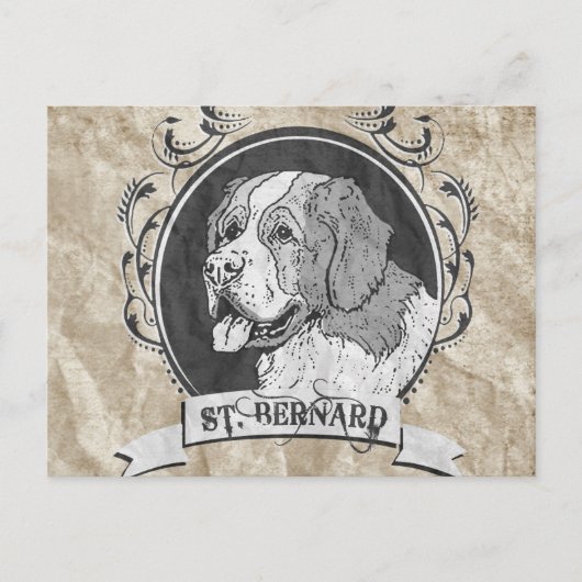 ST. BERNARD (2) BRIEFKAART (Voorkant)