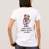 St. Bernard Big Butt humoristische T-shirts (Achterkant)
