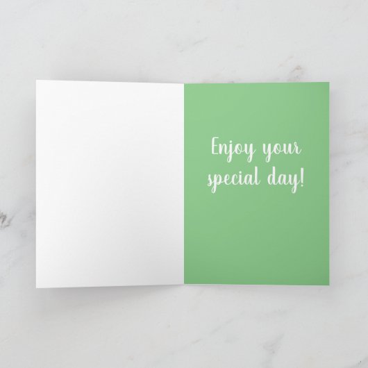  St Bernard Birthday Kaart (Binnen)