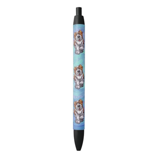 St. Bernard Cadeaus & Accessoires Zwarte Inkt Pen (Voorkant Verticaal)