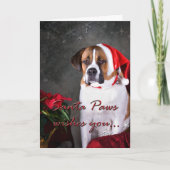 St. Bernard Christmas Kaart (Voorkant)