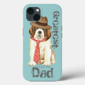 St. Bernard Dad Case-Mate iPhone Case (Achterkant)