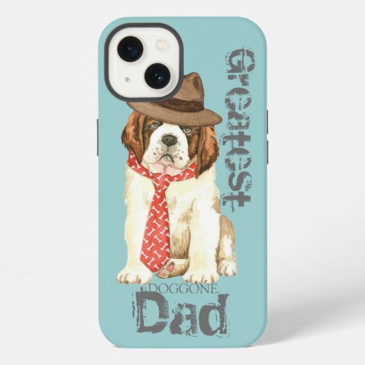 St. Bernard Dad iPhone Hoesje (Achterkant)