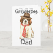 St. Bernard Dad Kaart (Gele Bloem)