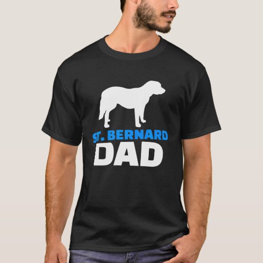 St Bernard Dad Premium T-shirt (Voorkant)