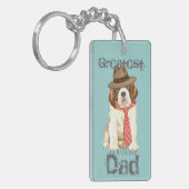 St. Bernard Dad Sleutelhanger (Voorkant Links)