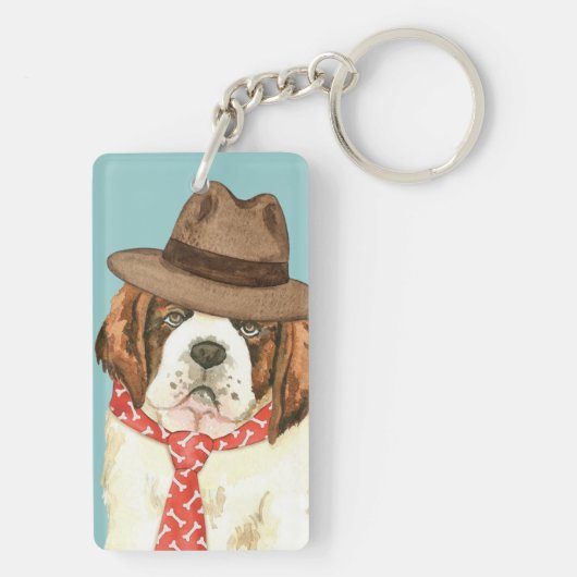 St. Bernard Dad Sleutelhanger (achterkant)