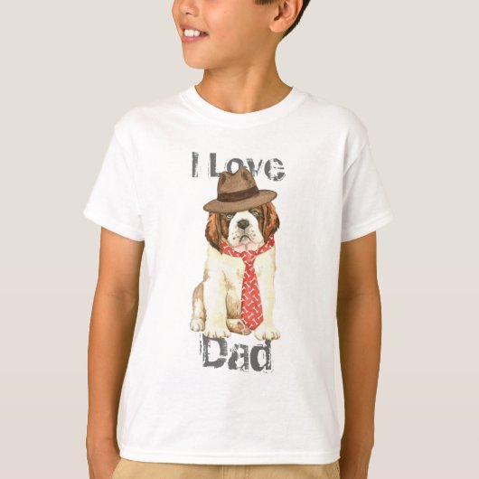 St. Bernard Dad T-shirt (Voorkant)