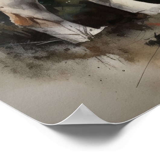 St. Bernard Dog Art Print Poster (Hoek)