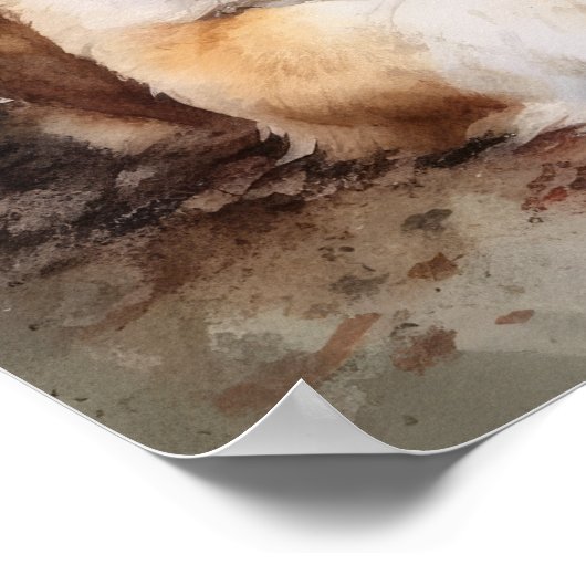 St. Bernard Dog Art Print Poster (Hoek)