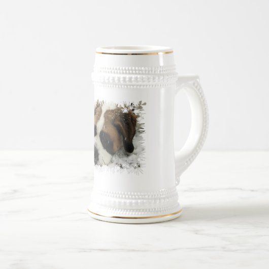 St Bernard Dog Beer Stein Bierpul (Voorkant rechts)