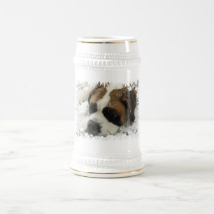St Bernard Dog Beer Stein Bierpul
