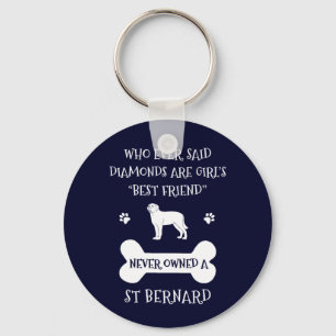 St Bernard Dog Best Friend Sleutelhanger