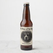  St. Bernard Dog Custom Beer Label Bier Etiket (Voorkant)