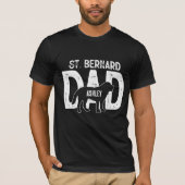 St. Bernard Dog Dad Puppy Dad T-shirt (Voorkant)