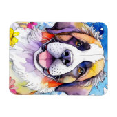 St. Bernard Dog Fotomagneet Magneet (Horizontaal)