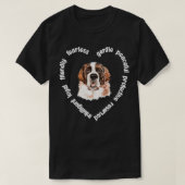 St Bernard Dog Heart Saint Bernard Mam Sint Bernar T-shirt (Design voorkant)
